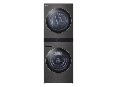 LG Black Stainless Steel Wash Tower™ 5.2 Cu. Ft. Front Load Washer and 7.4 Cu. Ft. Gas Dryer - WKGX201HBA