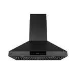 Hauslane Chef Series Matte Black 30" 860 CFM Wall Mount Range Hood - WM-538BLK-30