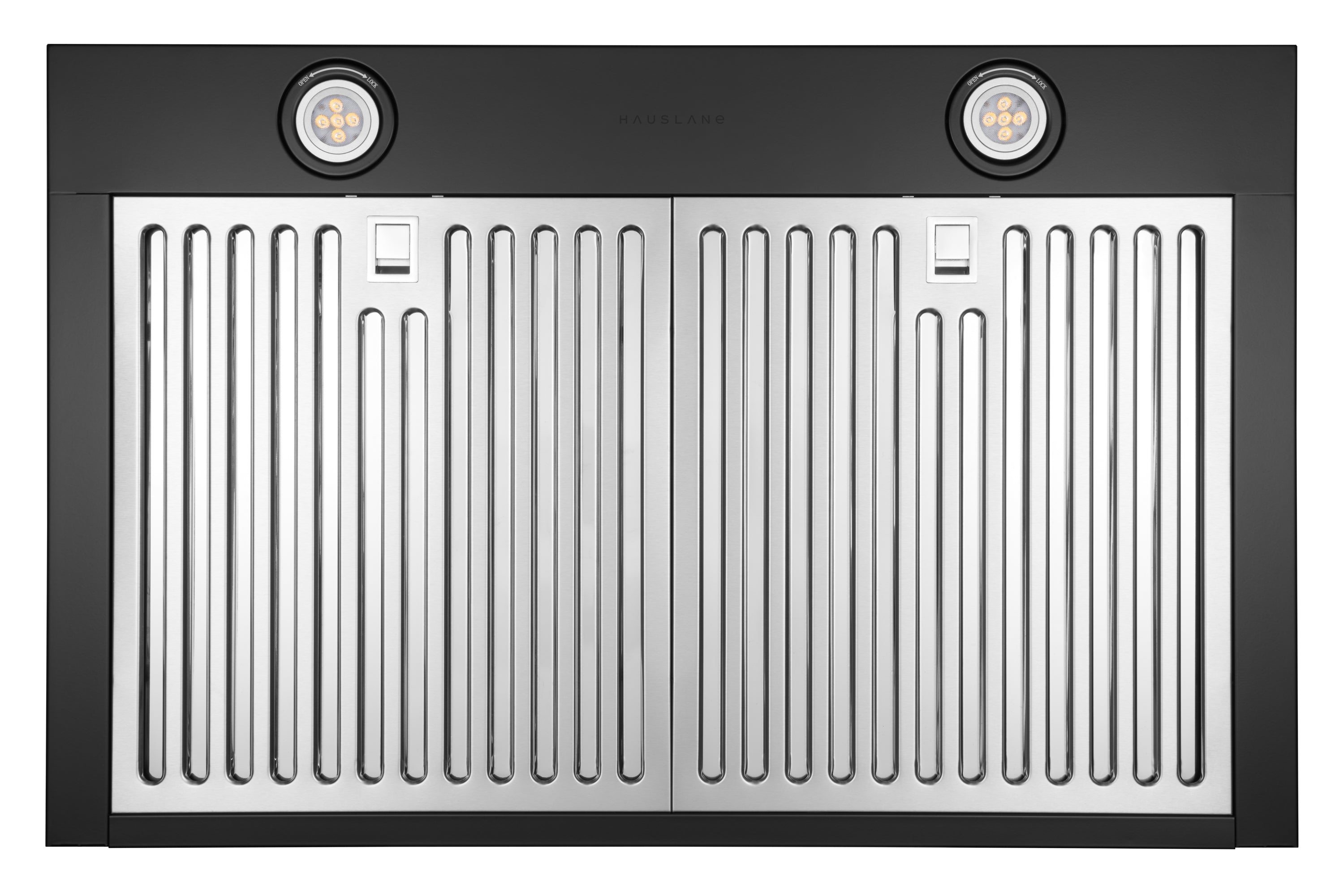 Hauslane Chef Series Matte Black 30" 860 CFM Wall Mount Range Hood - WM-538BLK-30