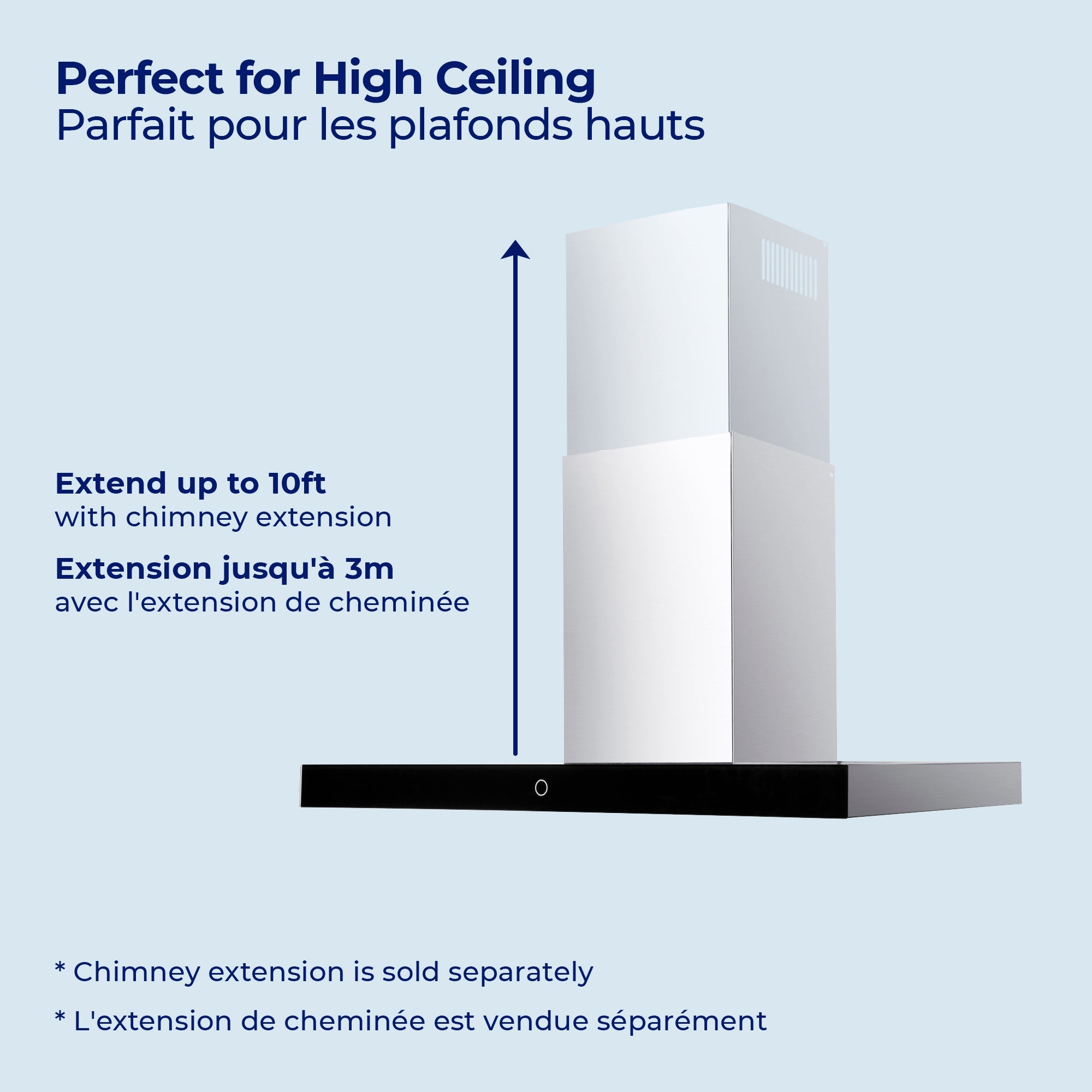 Hauslane Stainless Steel Chef 36" Wall-Mounted Range Hood - WM-739SS-36