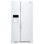 Whirlpool 32.75" 21 Cu. Ft. White Side-by-Side Refrigerator - WRS321SDHW