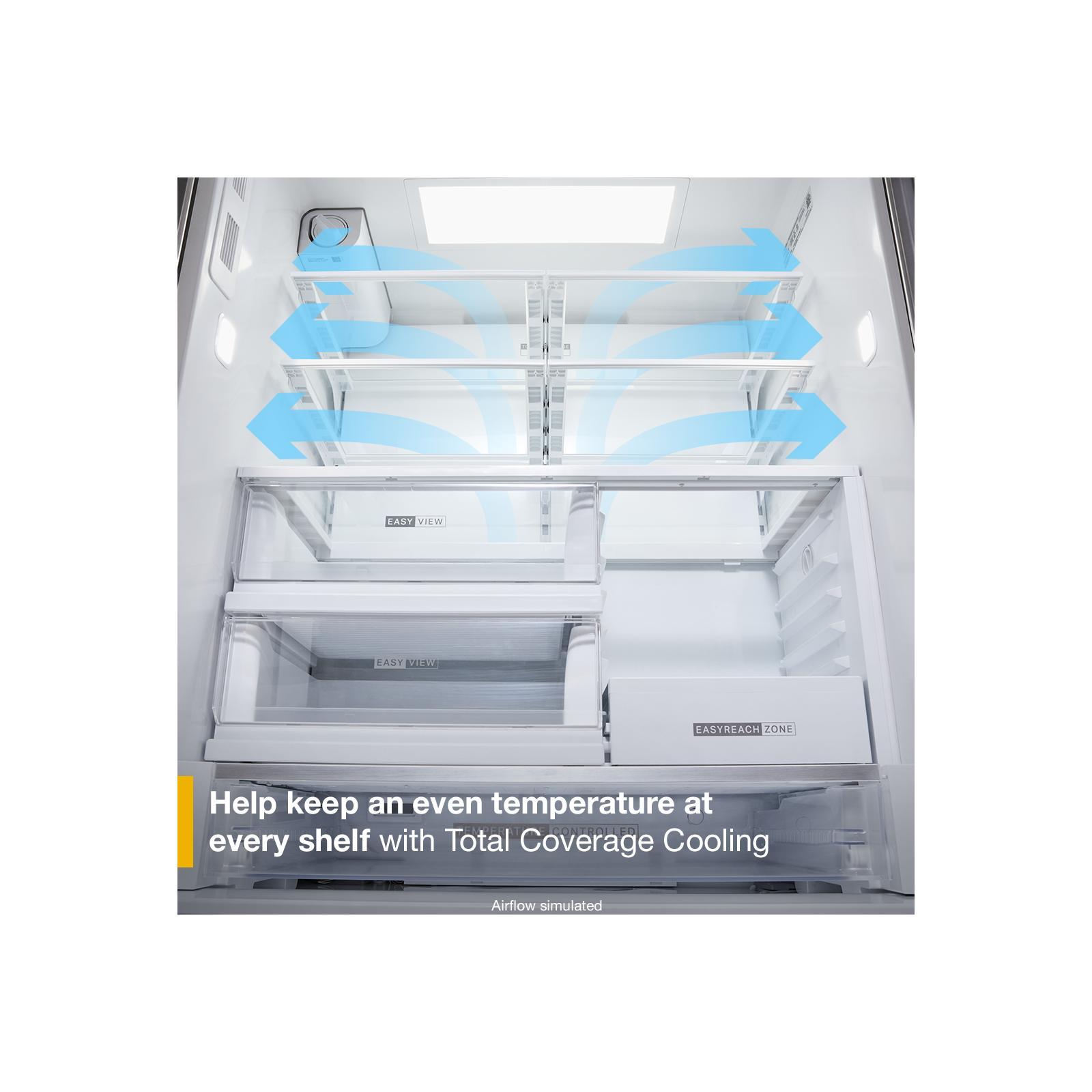 Whirlpool 36" 23 Cu. Ft. Fingerprint-Resistant Stainless Steel Counter Depth French Door Refrigerator - WRFC5036RZ--