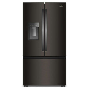 Whirlpool 36" 23 Cu. Ft. Black Stainless Steel Counter Depth French Door Refrigerator - WRFC5036RV