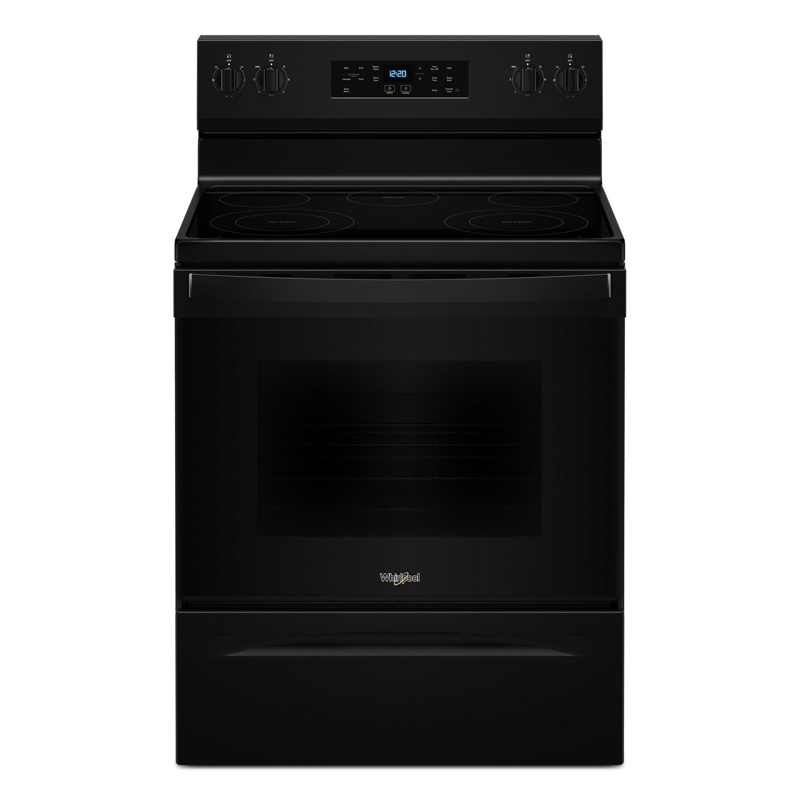 Whirlpool Black Freestanding Electric Single Oven Range (5.3 Cu. Ft.) - YWFES3330RB