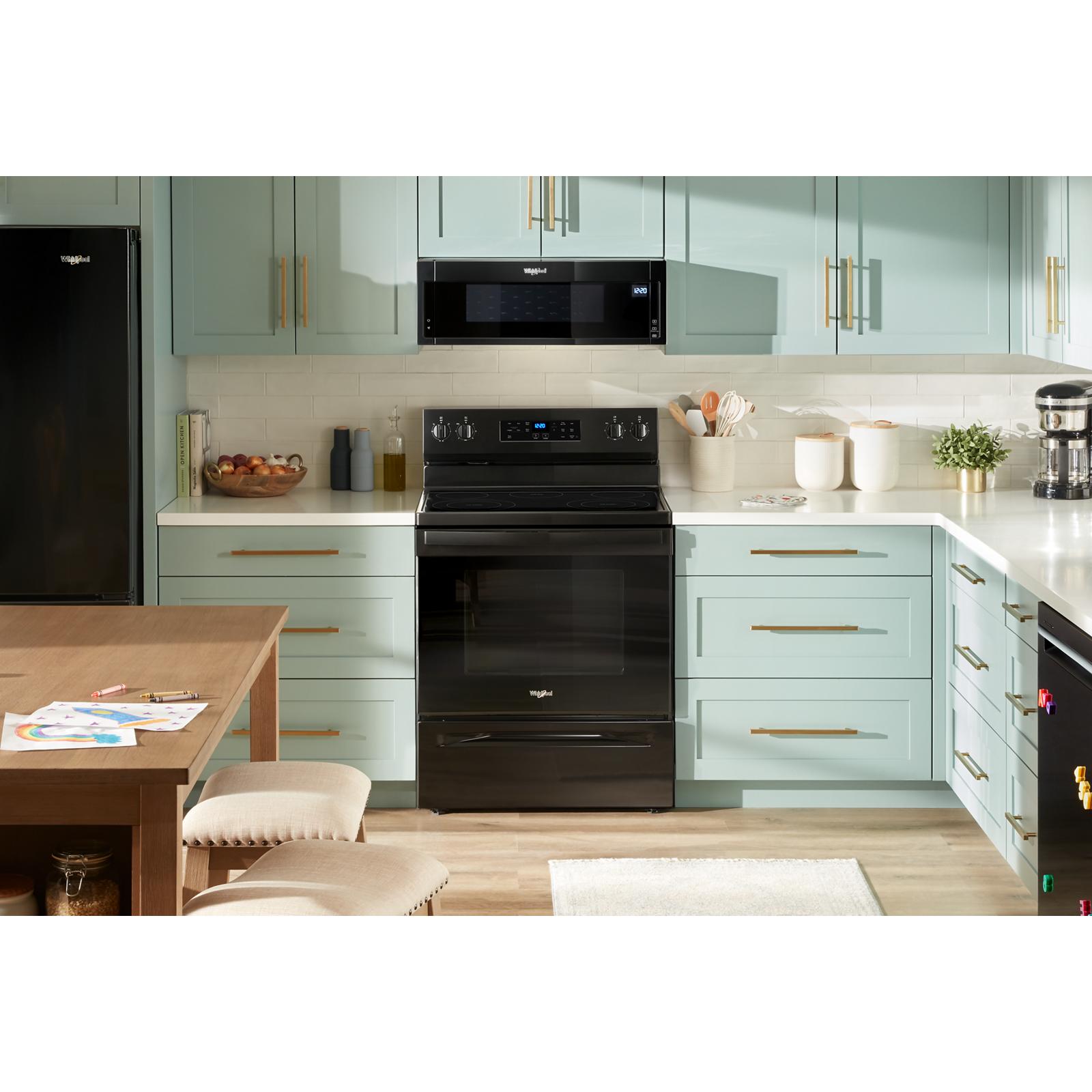Whirlpool Black Freestanding Electric Single Oven Range (5.3 Cu. Ft.) - YWFES3330RB