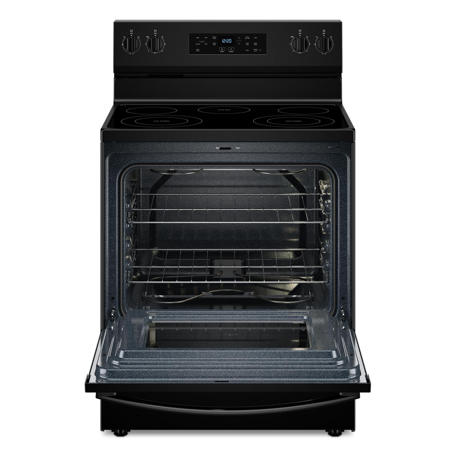 Whirlpool Black Freestanding Electric Single Oven Range (5.3 Cu. Ft.) - YWFES3330RB