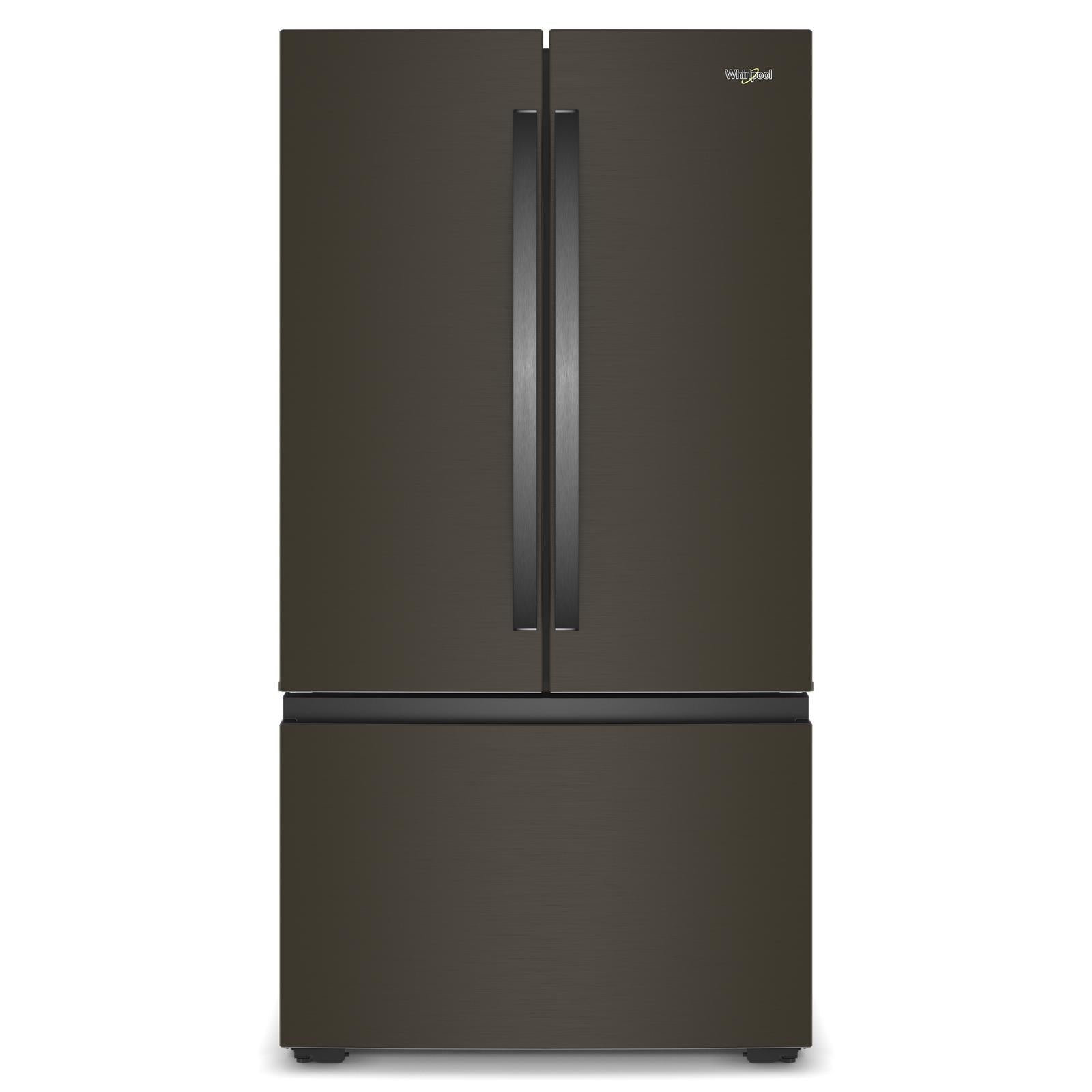 Whirlpool 36" 24 Cu. Ft. Black Stainless Steel Counter Depth French Door Refrigerator - WRFC3036RV