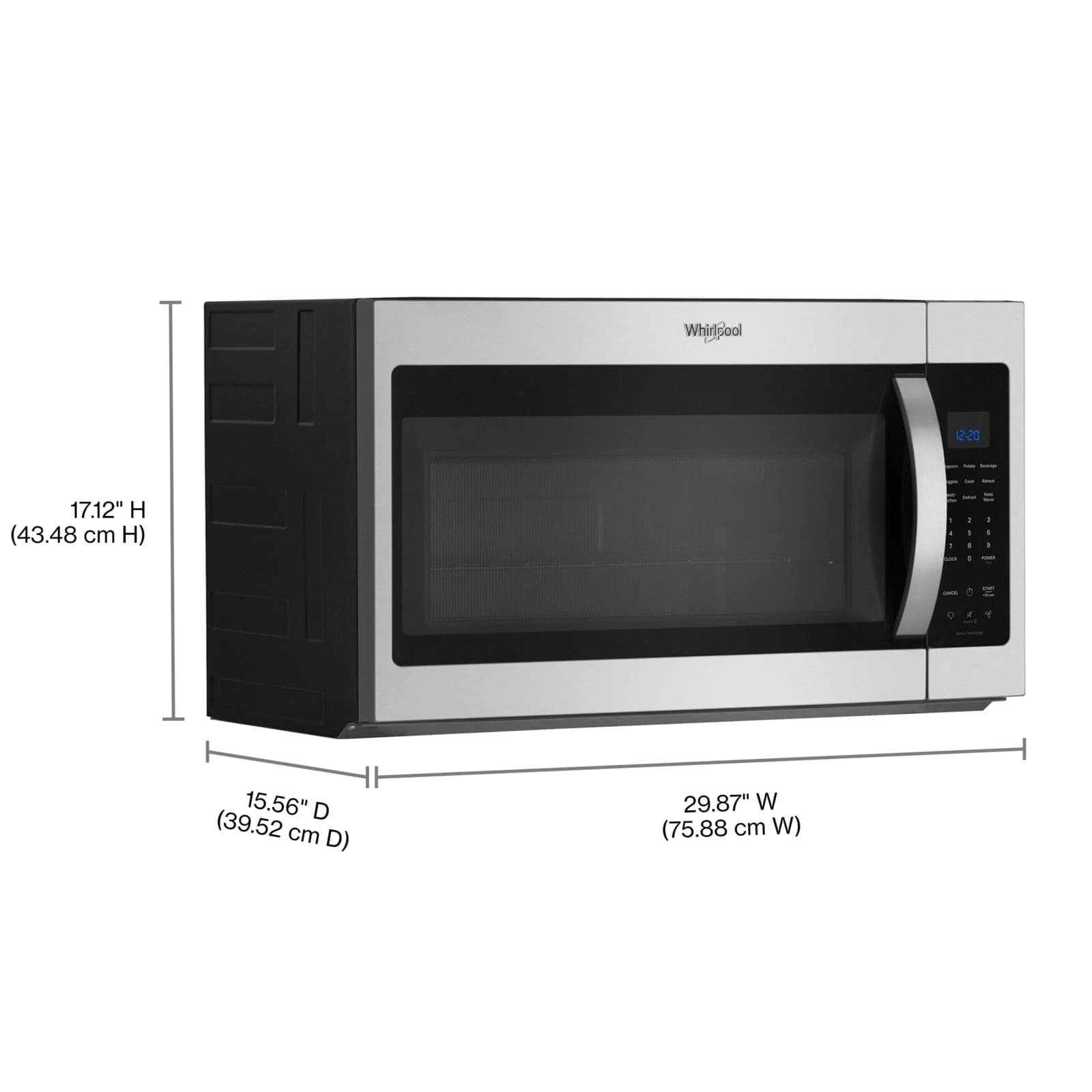 Whirlpool Fingerprint Resistant Stainless Steel Over-The-Range Microwave (1.9 Cu. Ft.) - YWMMS3230SZ