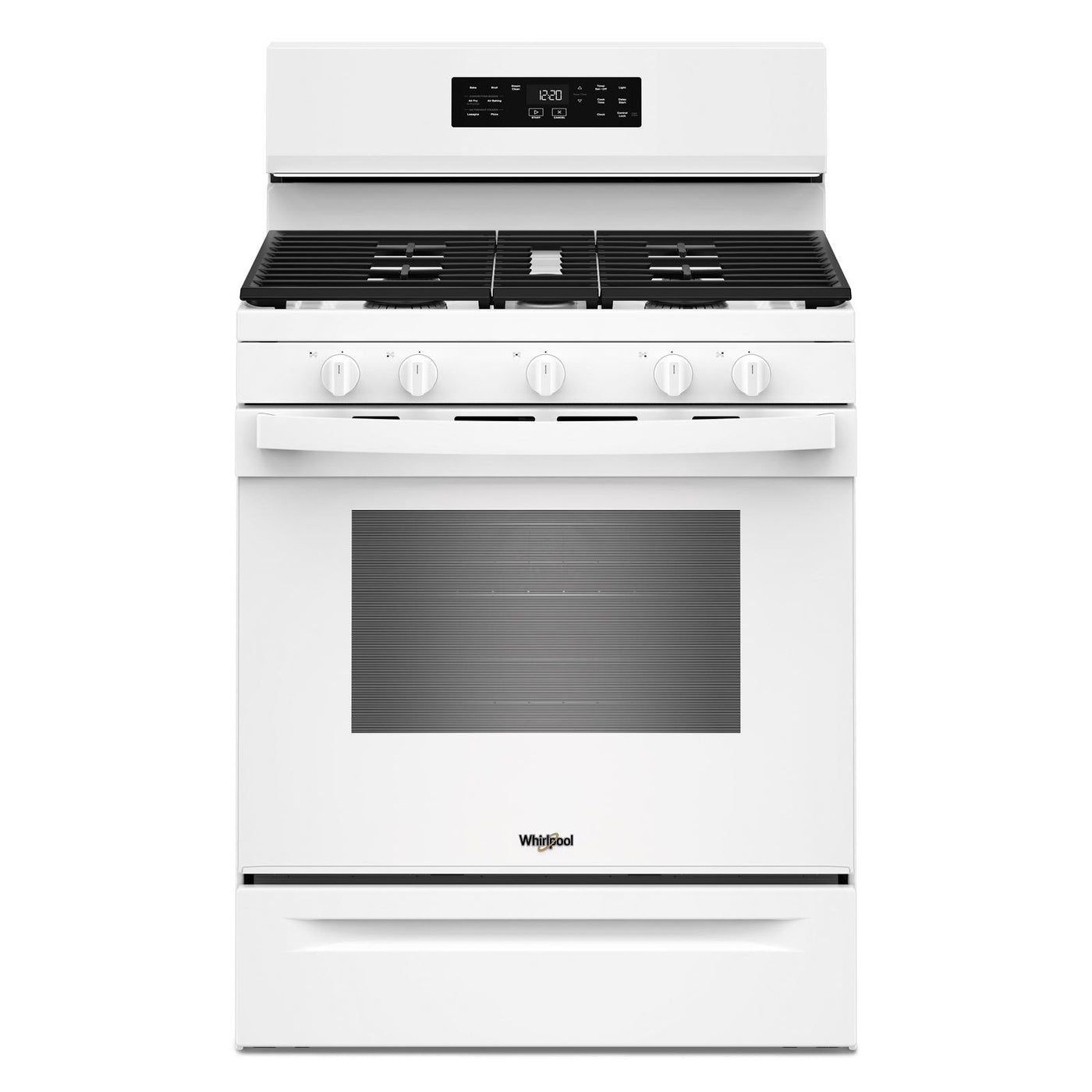 Whirlpool White Freestanding Gas Single Oven Convection Range (5.0 Cu. Ft.) - WFGS4530SW
