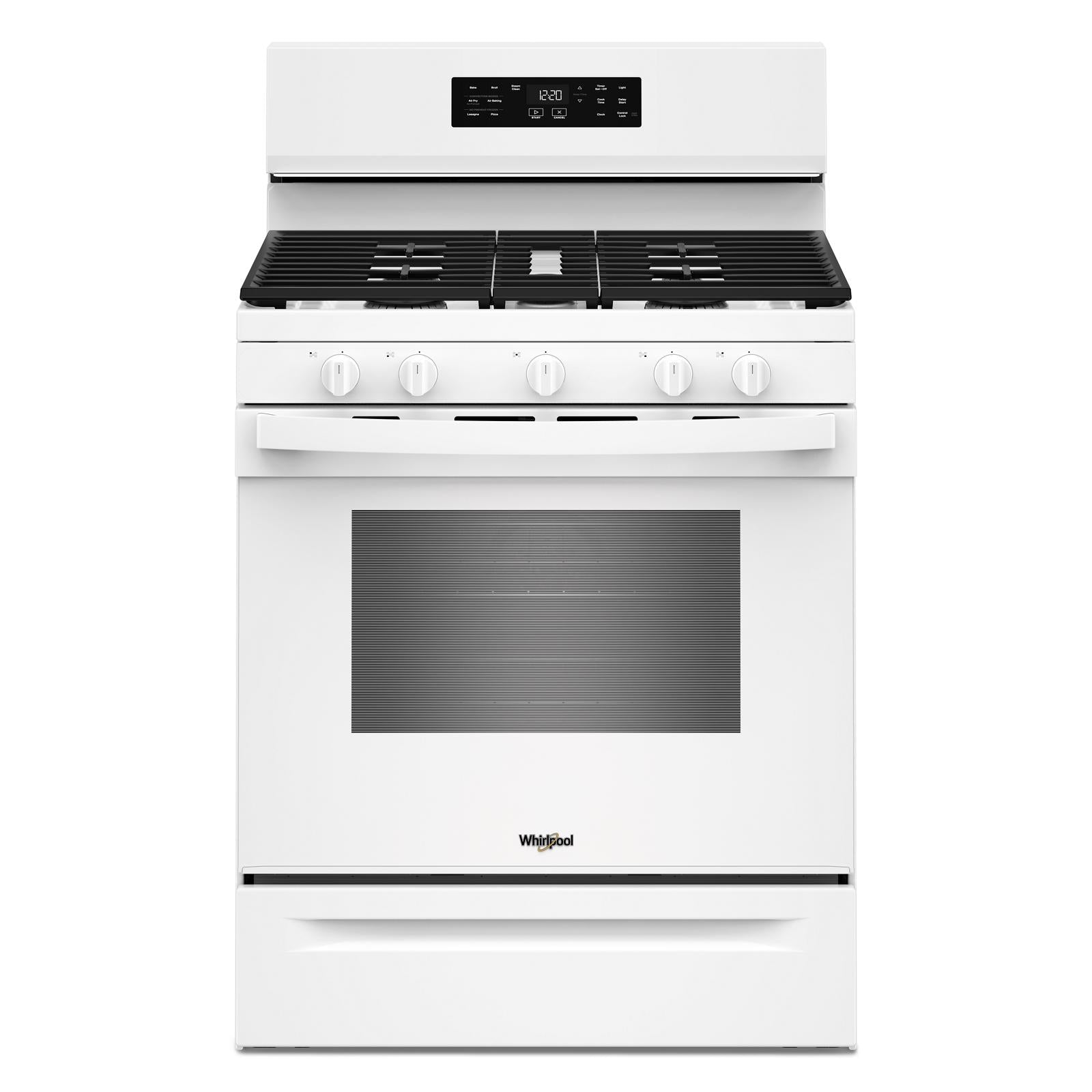Whirlpool White Freestanding Gas Single Oven Convection Range (5.0 Cu. Ft.) - WFGS4530SW