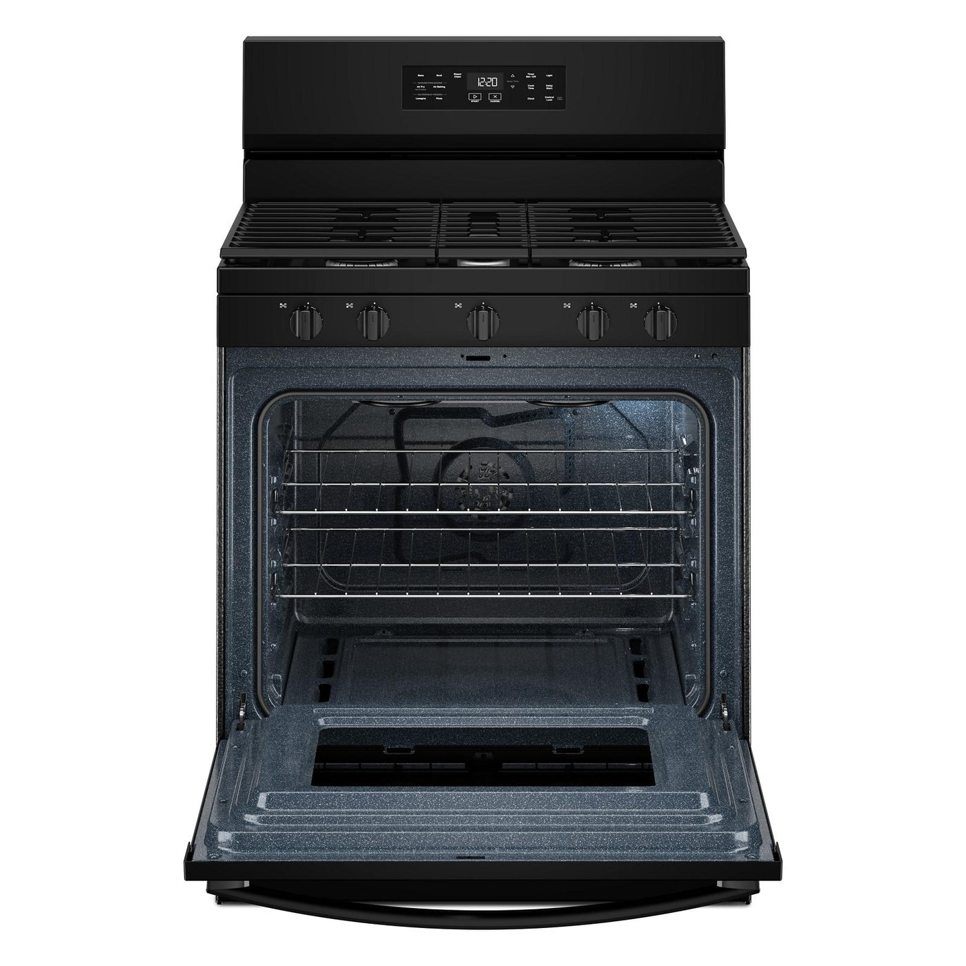 Whirlpool Black Freestanding Gas Single Oven Convection Range (5.0 Cu. Ft.) - WFGS4530SB