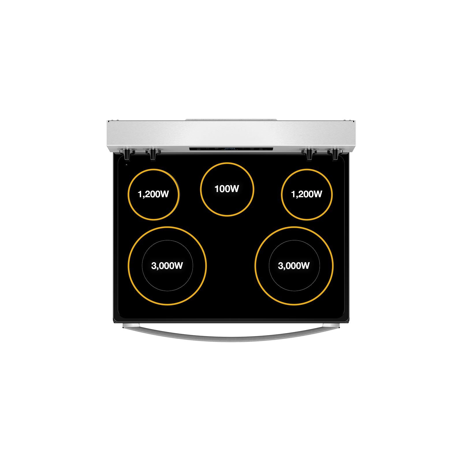 Whirlpool Fingerprint Resistant Stainless Steel Freestanding Electric Single Oven Convection Range (5.3 Cu. Ft.) - YWFES4530SZ