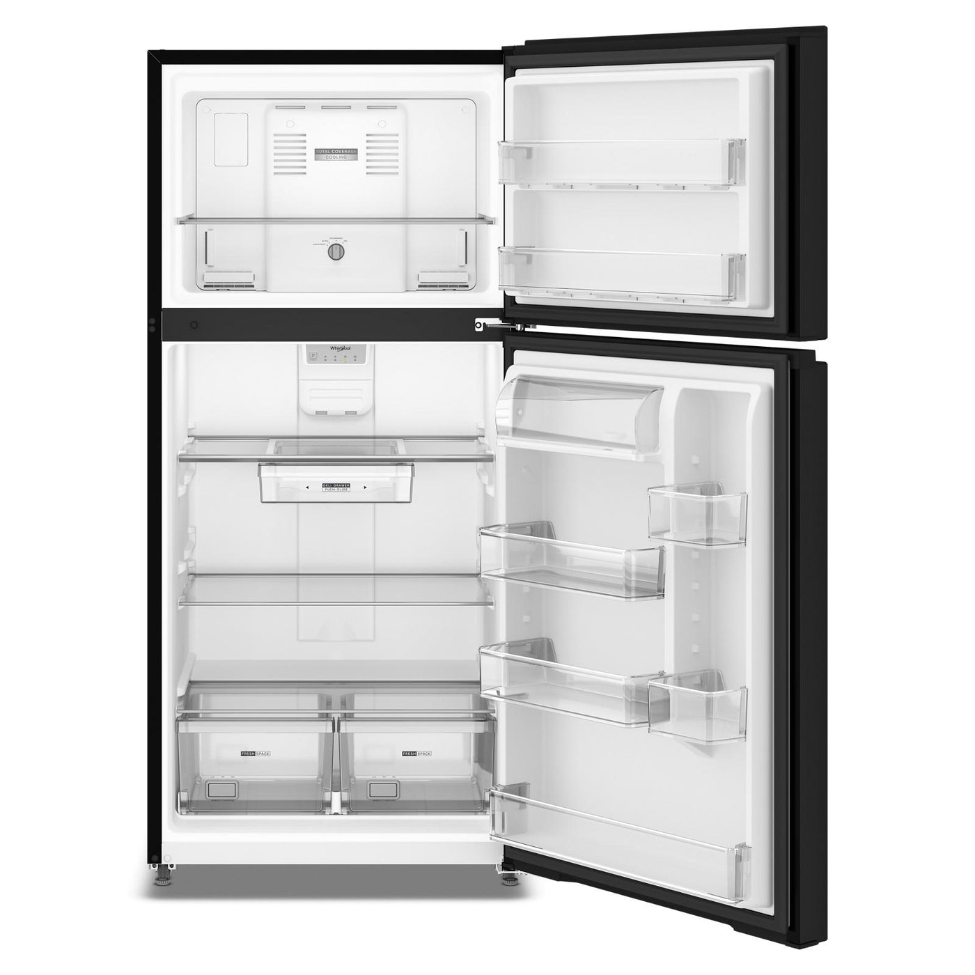 Whirlpool 30" 19.2 Cu. Ft. Black Top-Freezer Refrigerator - WRTX5419SB