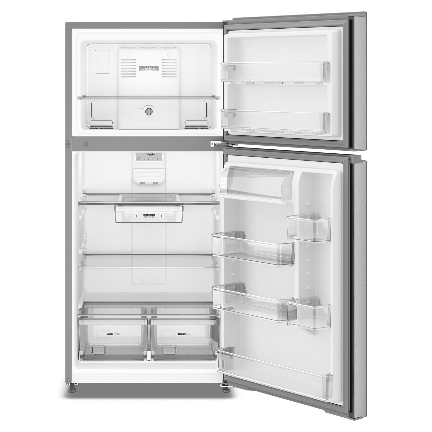 Whirlpool Fingerprint-Resistant Stainless Finish Top-Freezer Refrigerator (19.2 cu ft) - WRTX5419SZ