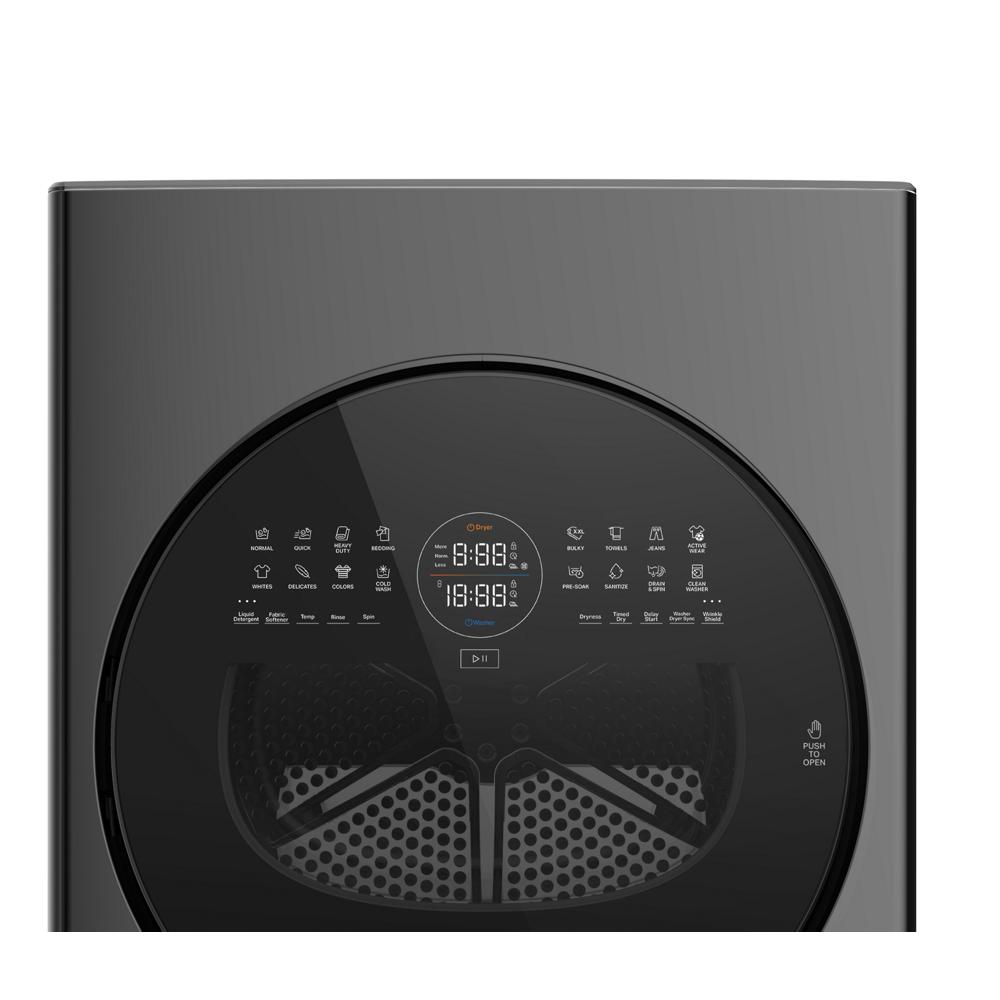 Whirlpool Titanium Metallic Electric 24in Laundry Tower - YWFH5424SJ