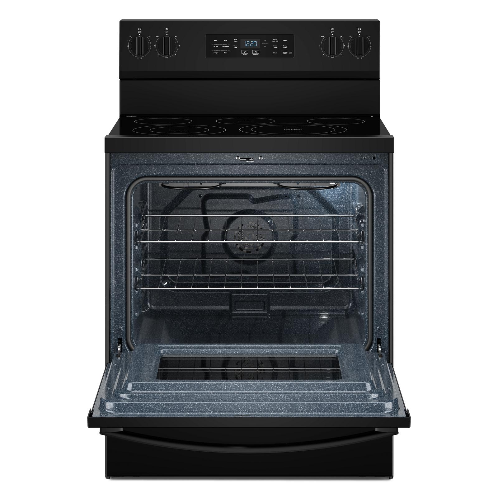Whirlpool Black Freestanding Electric Single Oven Convection Range (5.3 Cu. Ft.) - YWFES5730SB