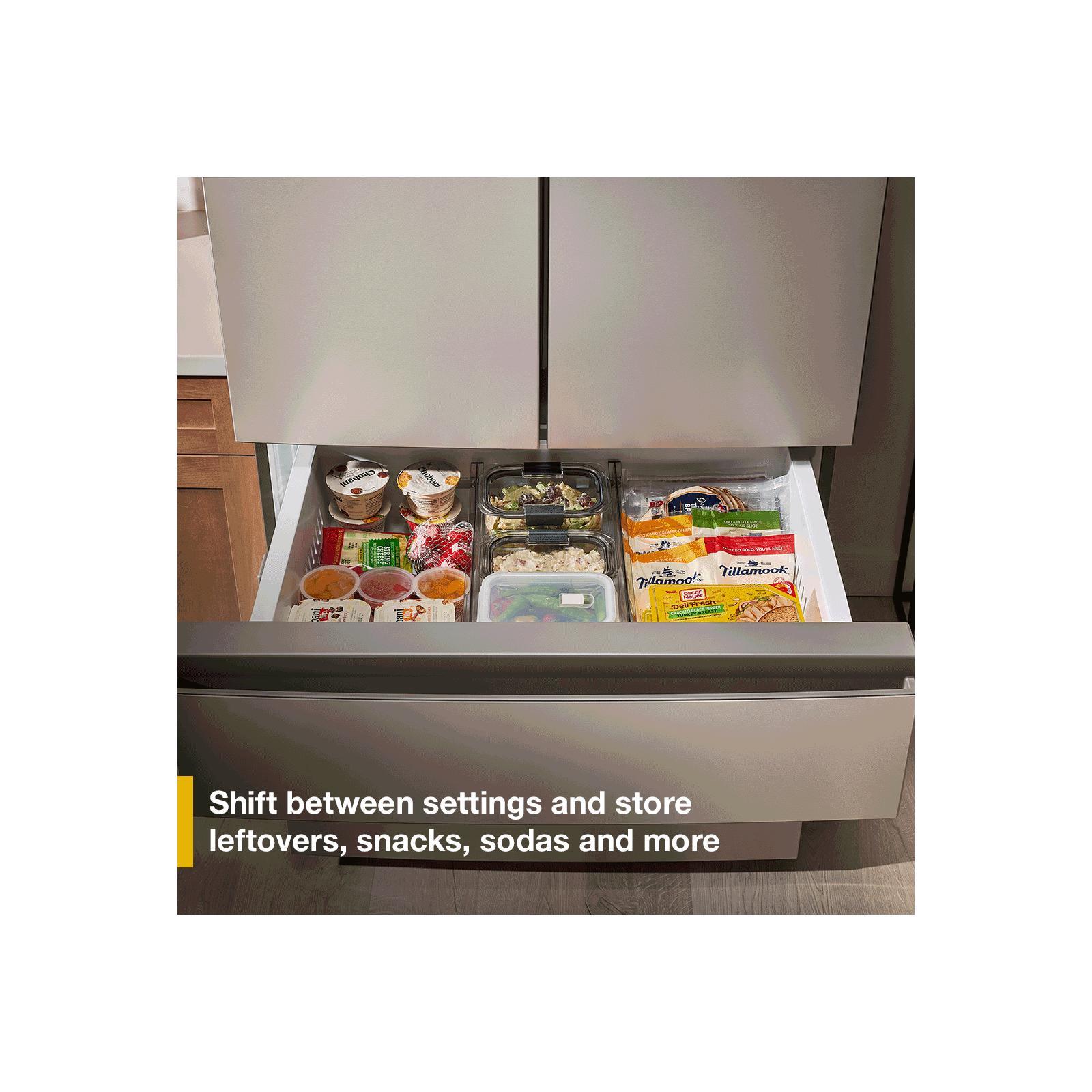 Whirlpool 36" 30 Cu. Ft. Print Resist Black Stainless Steel French Door Refrigerator - WRMF3336SV--