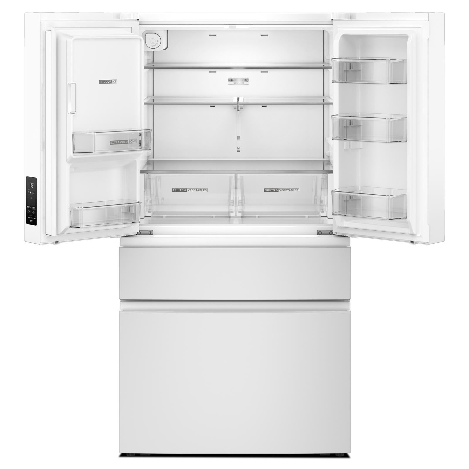 Whirlpool 36" 29 Cu. Ft. White French Door Refrigerator - WRMF3536SW