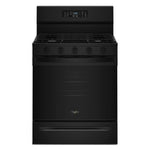 Whirlpool Black Freestanding Gas Single Oven Convection Range (5.0 Cu. Ft.) - WFGS5730SB