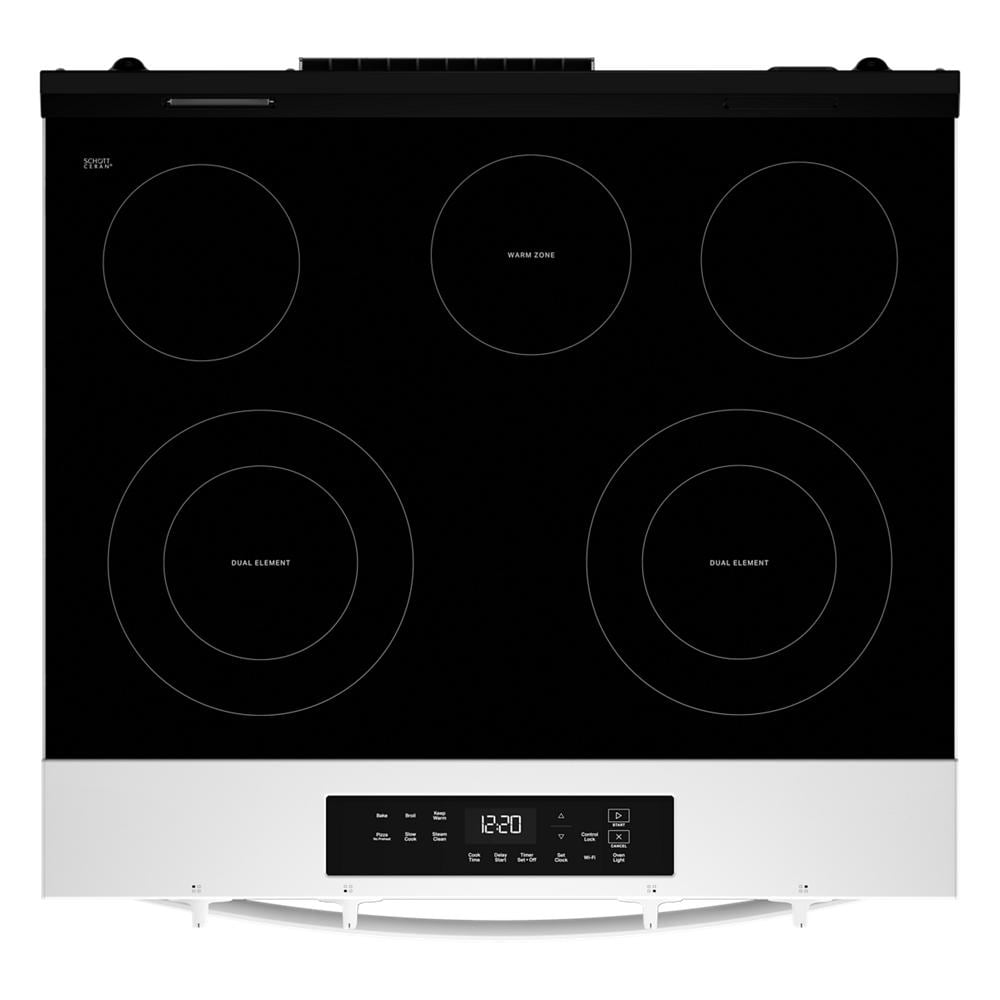Whirlpool White Slide-In Smart Electric Range (5.3 Cu. Ft.) - YWSES3330TW