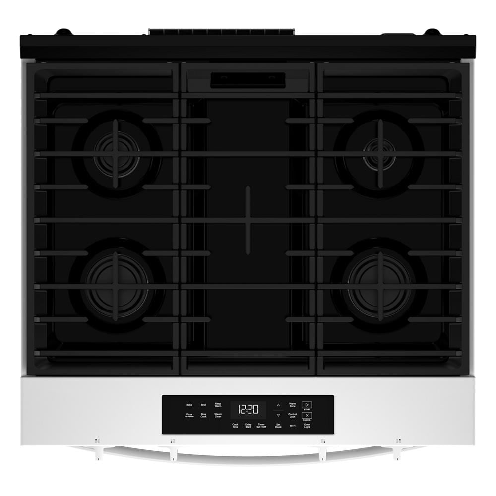 Whirlpool White Slide-In Smart Gas Range (5.0 Cu. Ft.) - WSGS3330TW