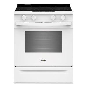 Whirlpool White Slide-In Smart Electric Convection Range (5.3 Cu. Ft.) - YWSES4530TW