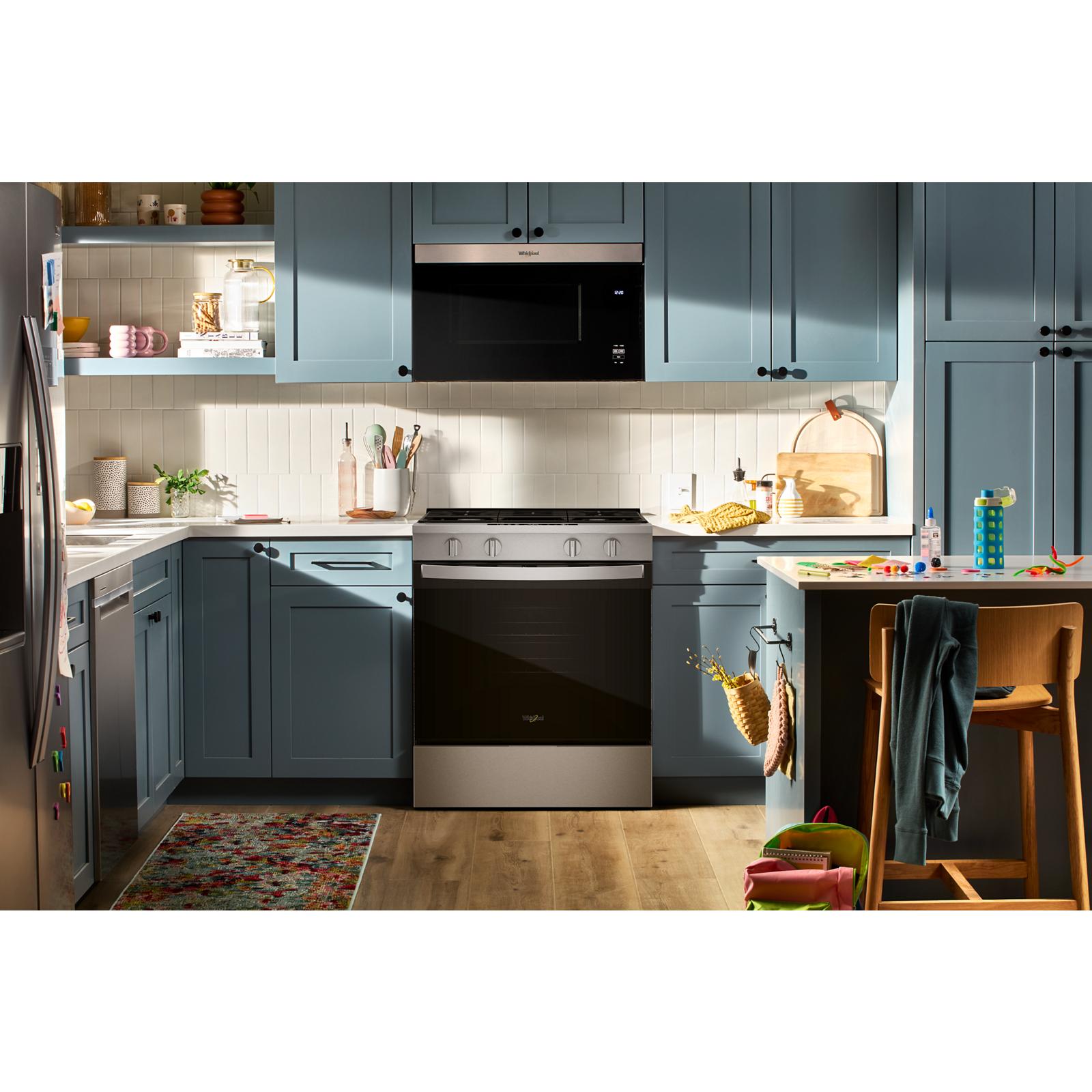 Whirlpool Fingerprint Resistant Stainless Steel Slide-In Smart Gas Convection Range (5.0 Cu. Ft.) - WSGS4530TZ