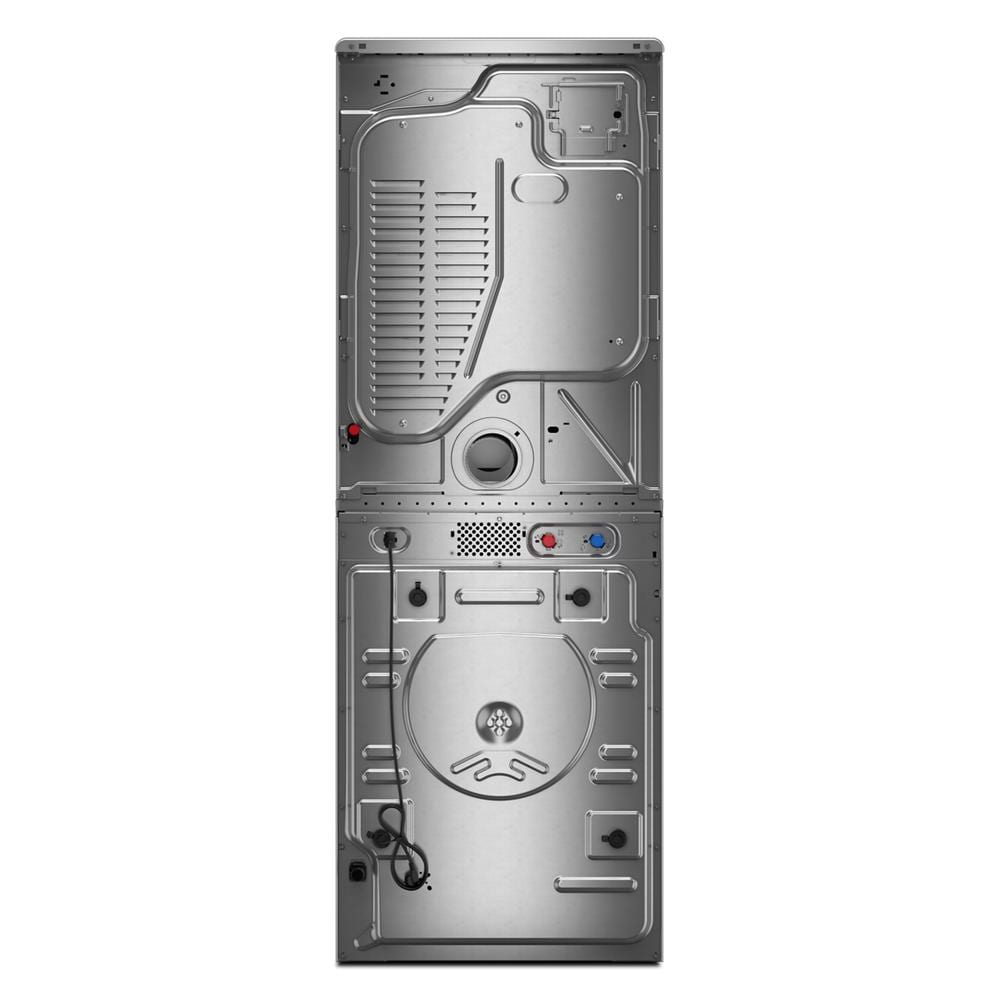 Whirlpool Radiant Silver Front Load Laundry Tower with FreshFlowTM Vent System and UV Clean Technology (5.2 cu. ft. Washer & 7.4 cu. ft. Gas Dryer) - WGF5727TR