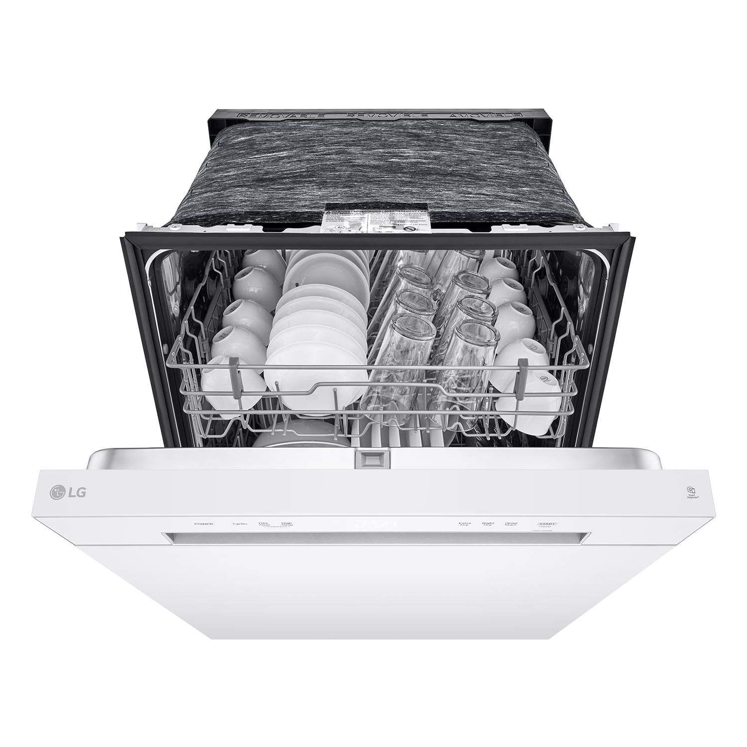 LG White Dishwasher with SenseClean™ and Dynamic Dry™ - LDFC2423W