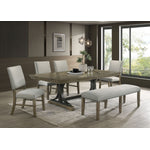Yorkshire 6 - Piece Extendable Dining set - Warm Grey