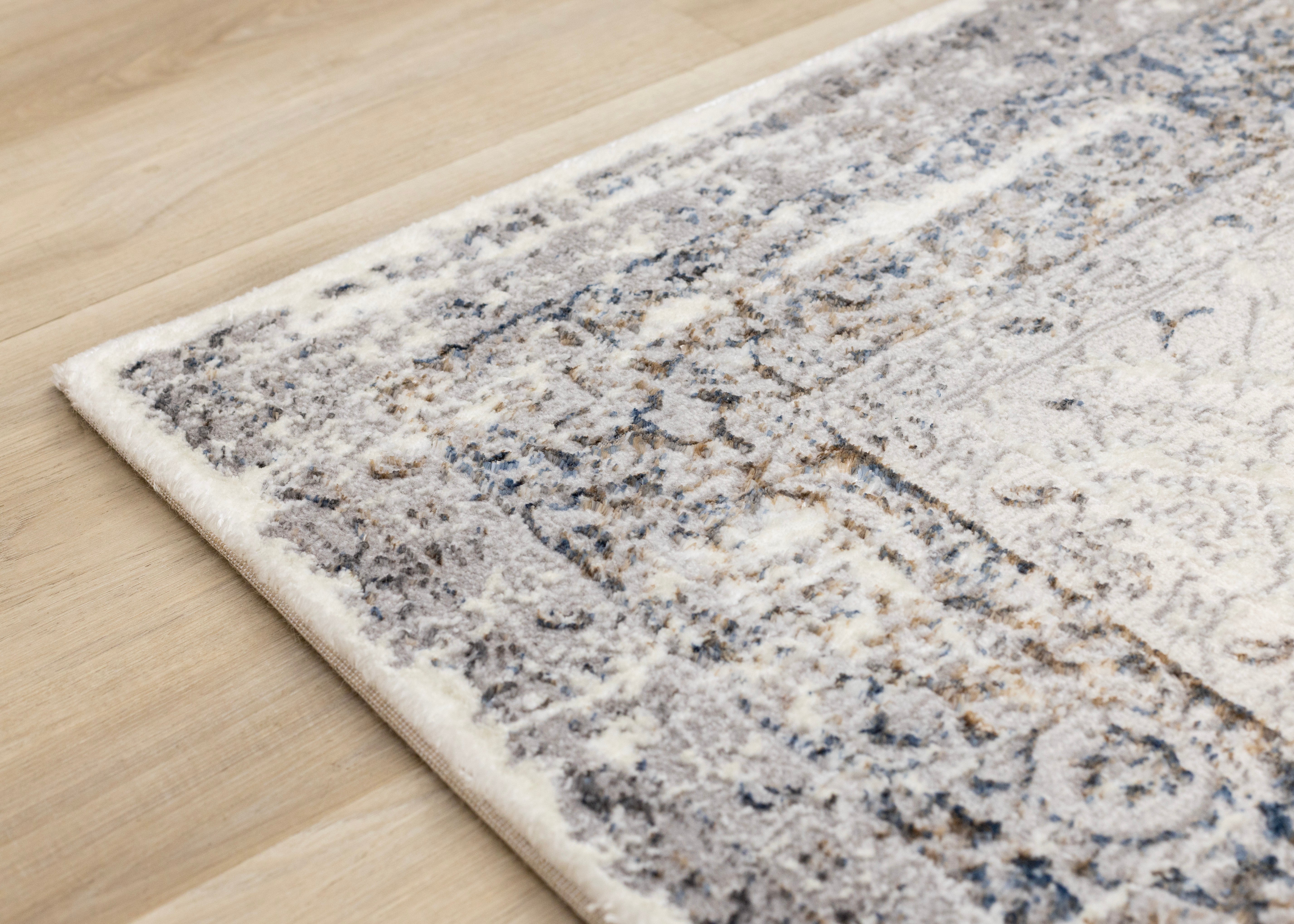 Chateau Charm 7'10" x 10'6" Elegant Classic Area Rug - Grey, Beige