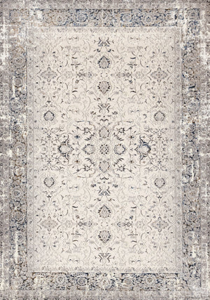 Chateau Charm 7'10" x 10'6" Elegant Classic Area Rug - Grey, Beige