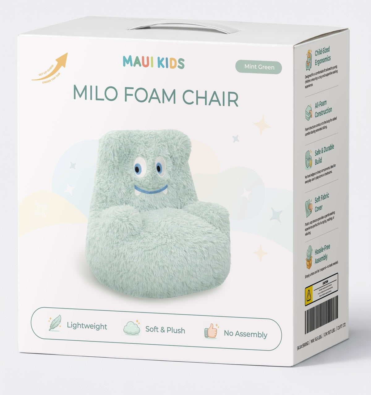 Parker - Kids Mint Green All Foam Chair--