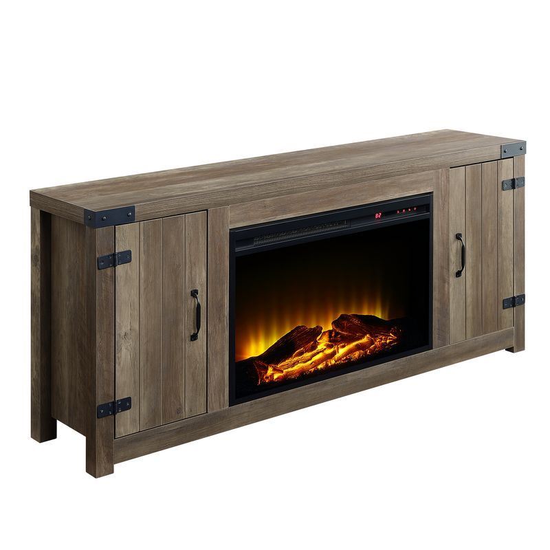 Reykholt II TV Stand with Fireplace