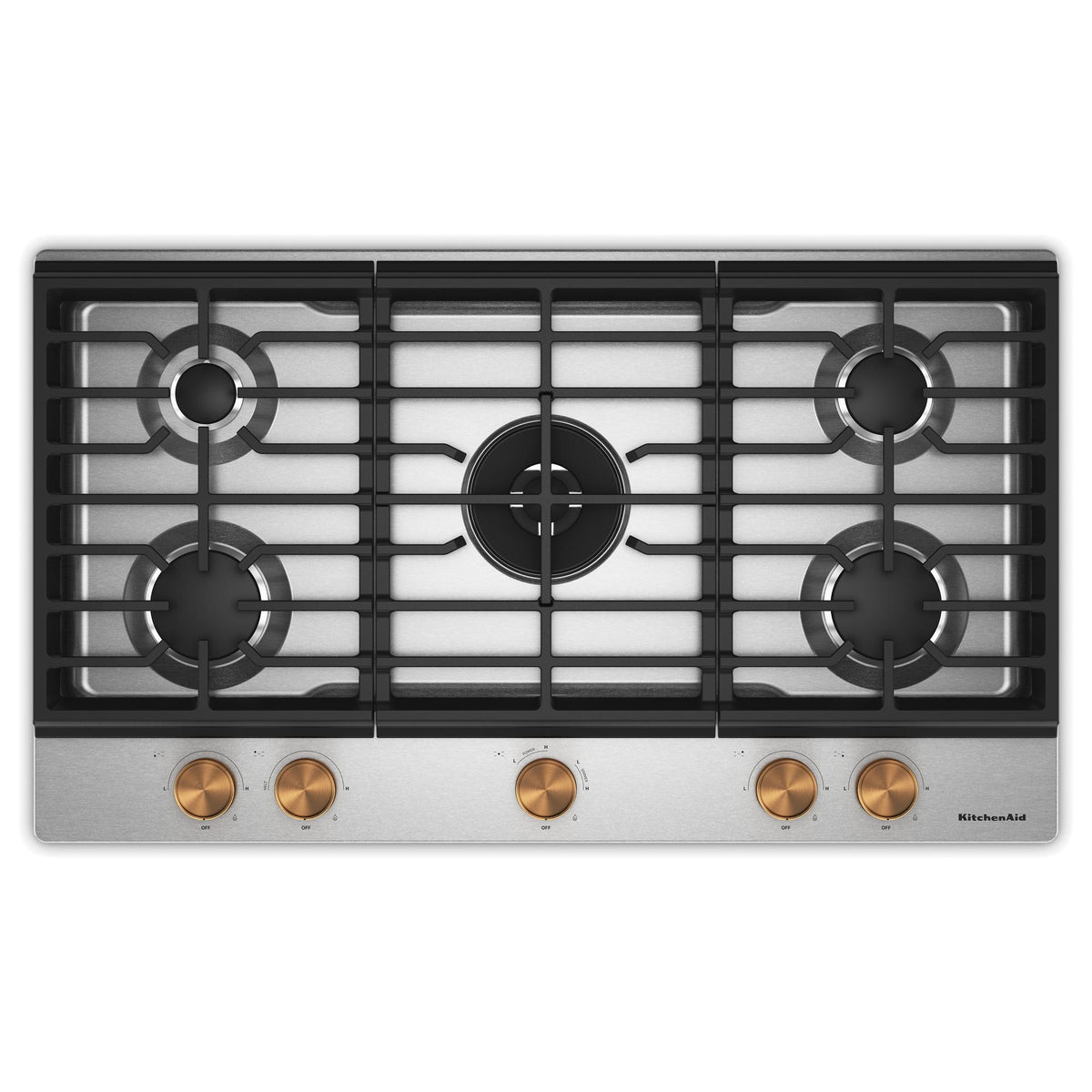 KitchenAid Stainless Steel Gas Cooktop - KCGK536SSS