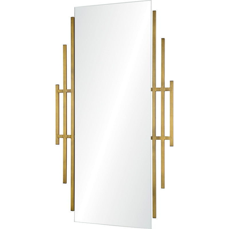 Reggie Mirror - Antique Brass