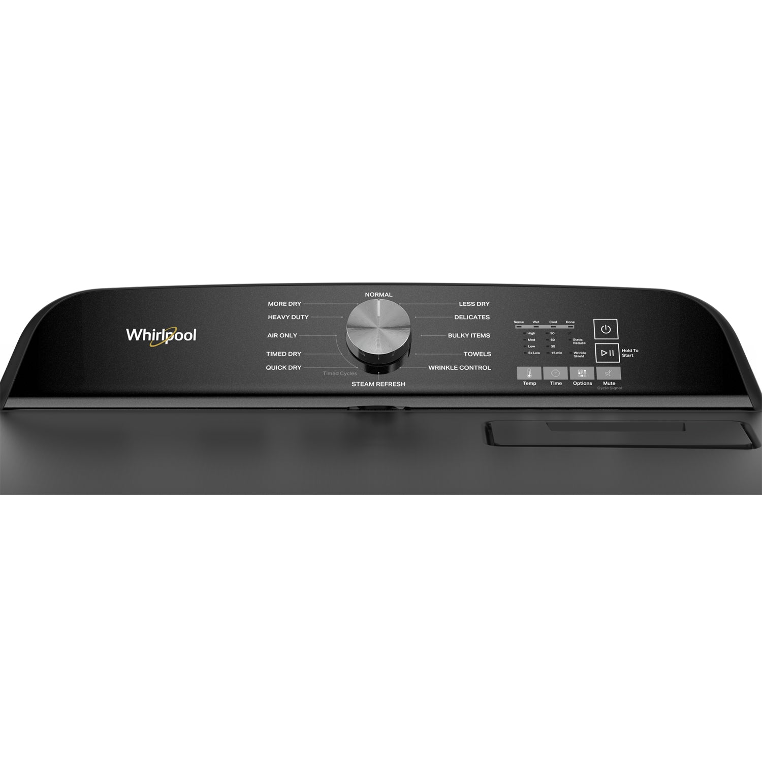 Whirlpool Volcano Black Top Load Washer (6.1 Cu Ft) & Volcano Black Electric Dryer (7.00 Cu Ft) - WTW6157PB/YWED6150PB