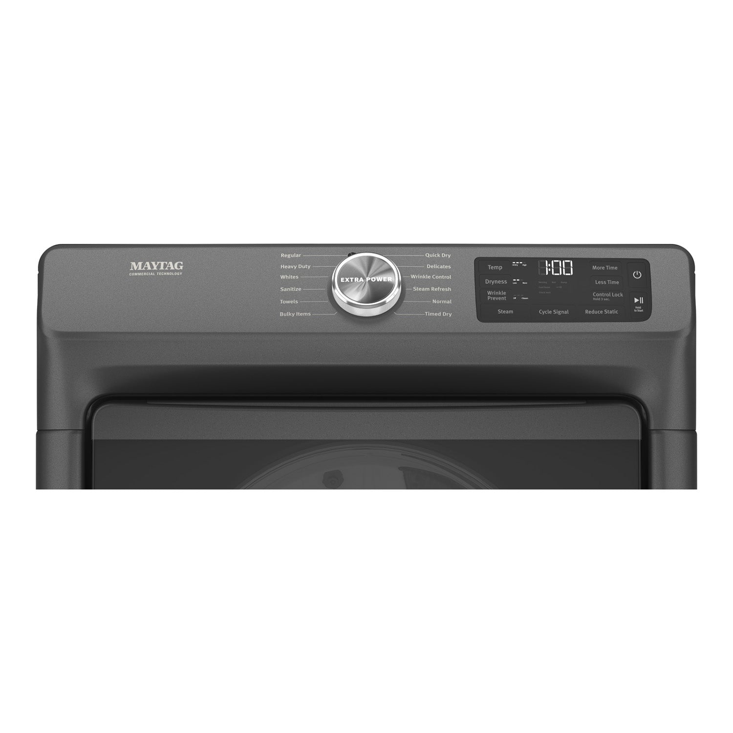 Maytag Volcano Black Front-Load Washer (5.2 cu. ft.) & Gas Dryer (7.3 cu. ft.) - MHW5630MBK/MGD6630MBK