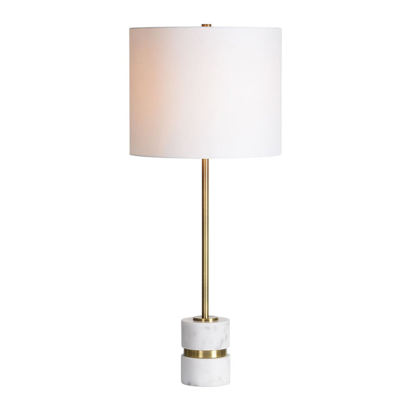 Lonny Table Lamp Set - White/Gold - Set of 2