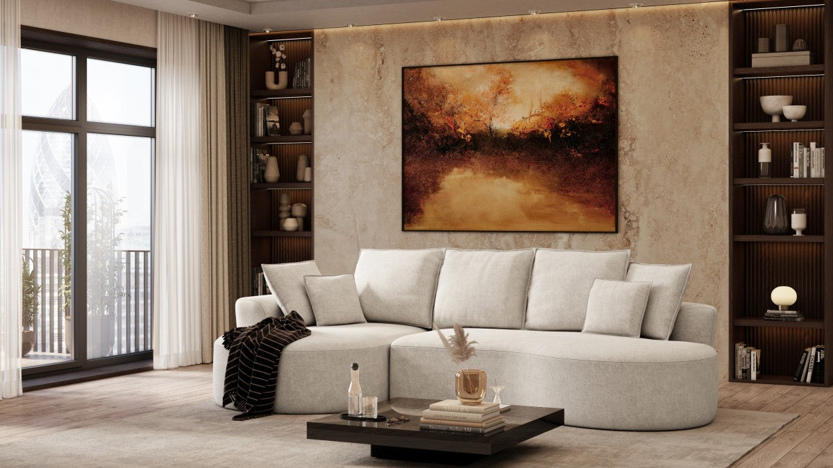 Ibiza All Foam Sectional - Beige