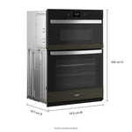 Whirlpool Black Stainless Steel with PrintShield™ Finish Combi Wall Oven (6.4 Cu Ft) - WOEC7030PV
