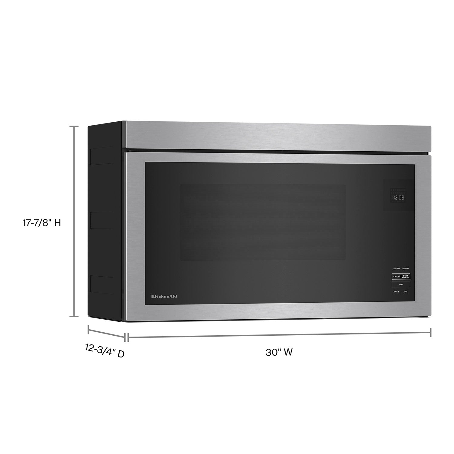 KitchenAid PrintShield Stainless Over-the-Range Microwave (1.10 Cu Ft) - YKMMF330PPS