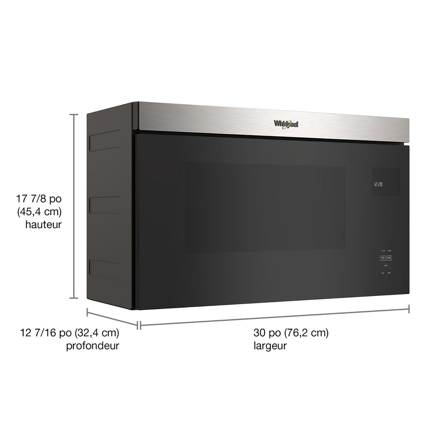 Whirlpool Fingerprint Resistant Stainless Steel Over-the-Range Microwave (1.10 Cu Ft) - YWMMF5930PZ