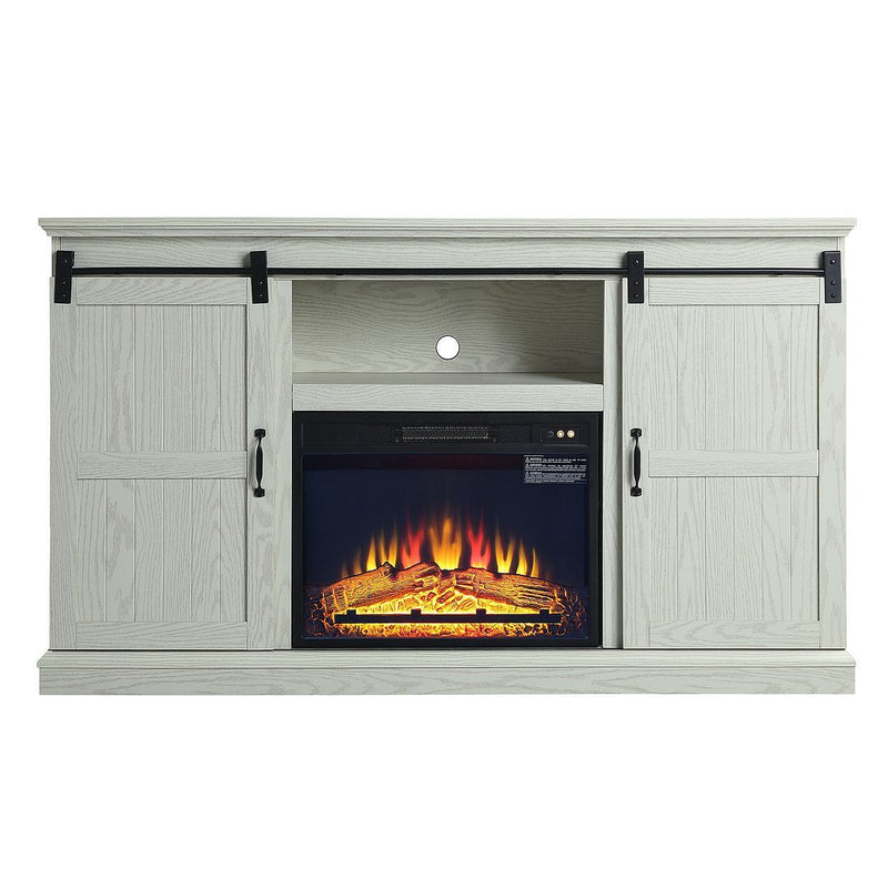 Bunessan 60 Fireplace TV Stand - Cream Oak | Leon's