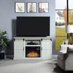 Bunessan 60" Fireplace TV Stand - Cream Oak