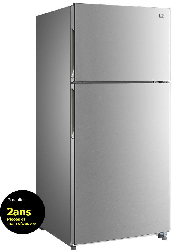 L2 Stainless Steel Top-Freezer Refrigerator (18.0 cu. ft