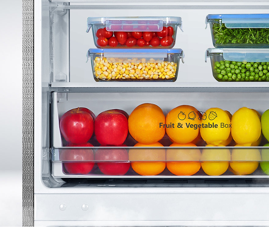 Hisense 31" 17 Cu. Ft. Fingerprint Resistant Titanium Counter-Depth Bottom-Freezer Refrigerator - RB17A2CSE