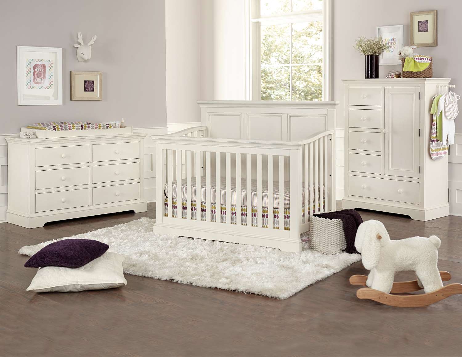 Hanley Convertible Crib - Chalk