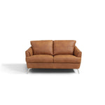 Bontadini Italian Leather Loveseat - Cappuccino