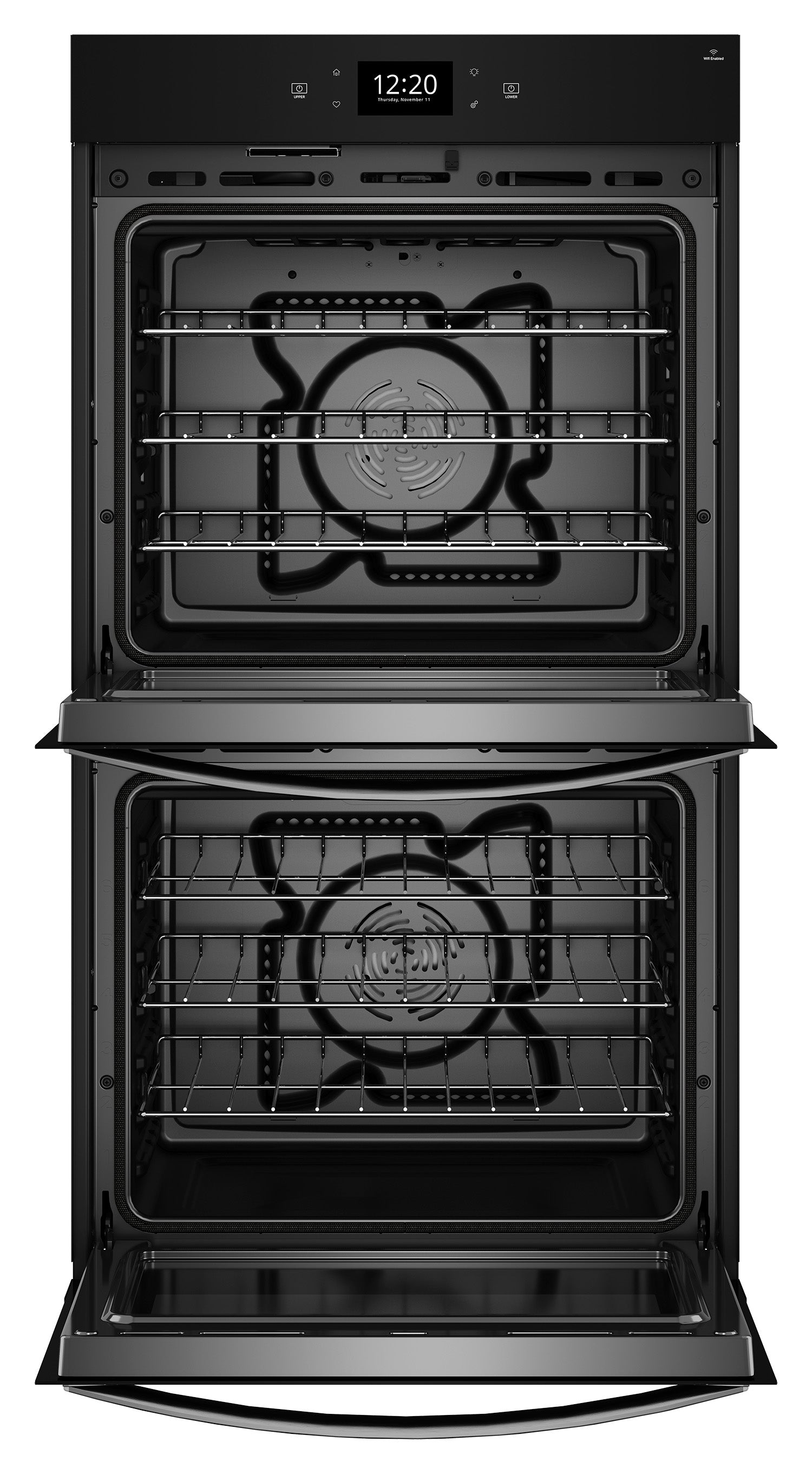 Whirlpool Fingerprint Resistant Stainless Steel Double Wall Oven (10.00 Cu Ft) - WOED7030PZ